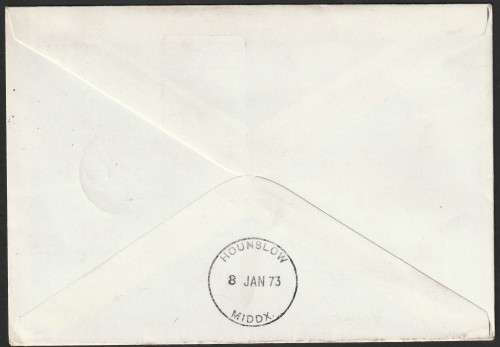 Great Britain Flight Cover - 1973 - London to Addis Ababa BOAC