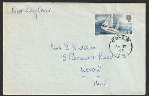 Great Britain QE II - 1967 - Gipsy Moth IV Yacht around the world