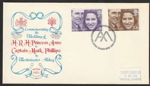 Great Britain QE II - 1973 - Wedding Princess Anne and Captain Mark Phillips