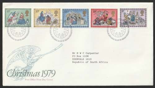 Great Britain QE II - 1979 - FDC - Christmas