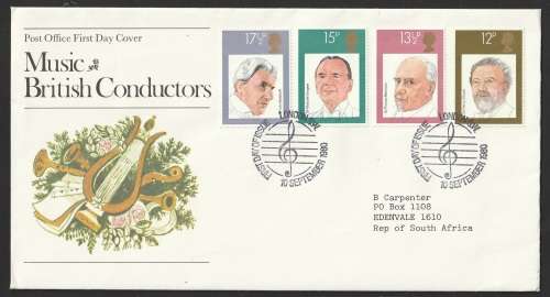 Great Britain QE II - 1980 - FDC - English Conductors