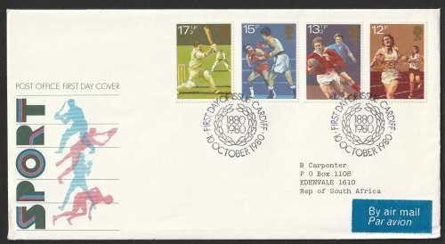 Great Britain QE II - 1980 - FDC - Sport Centenaries