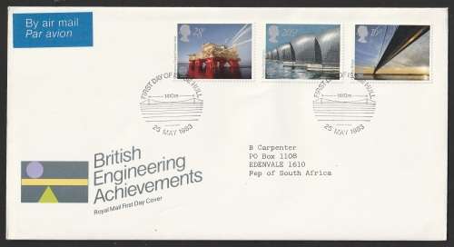 Great Britain QE II - 1983 - FDC - Engineering Achievements