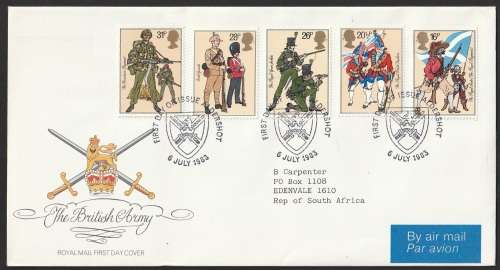Great Britain QE II - 1983 - FDC - Army Uniforms