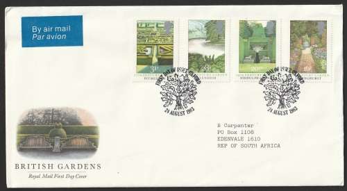 Great Britain QE II - 1983 - FDC - Gardens