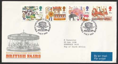 Great Britain QE II - 1983 - FDC - Fairs