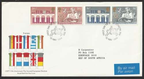 Great Britain QE II - 1984 - FDC - 25th Anniversary The Second Election CEPT Europa