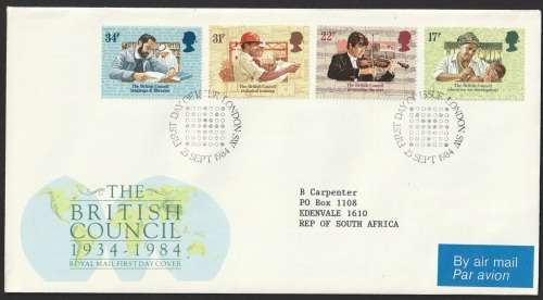 Great Britain QE II - 1984 - FDC - 50th Anniversary of the British Council