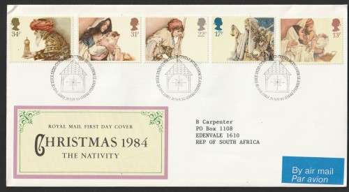 Great Britain QE II - 1984 - FDC - Christmas