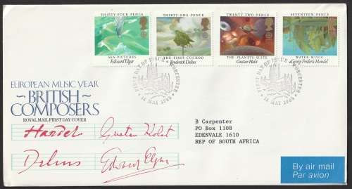 Great Britain QE II - 1985 - FDC - Music Year European Composers