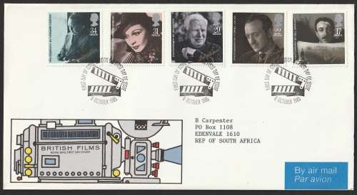 Great Britain QE II - 1985 - FDC - Films