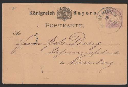 Germany Bayern Bavaria - Postal Stationery Postcard Postkarte - Sonthofen Nurnberg II