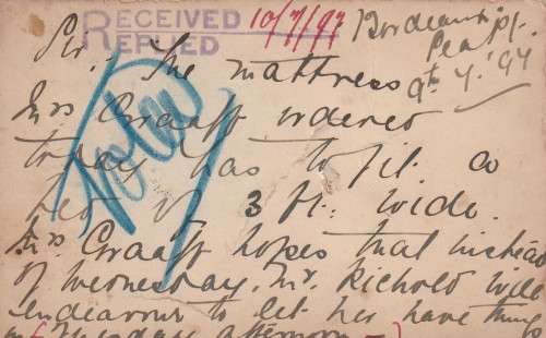 COGH Cape of Good Hope Queen Victoria - 1897 - PostCard Postal Stationery Downrated