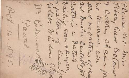 COGH Cape of Good Hope Queen Victoria - 1895 - PostCard Postal Stationery Downrated