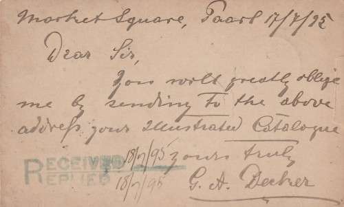 COGH Cape of Good Hope Queen Victoria - 1895 - PostCard Postal Stationery