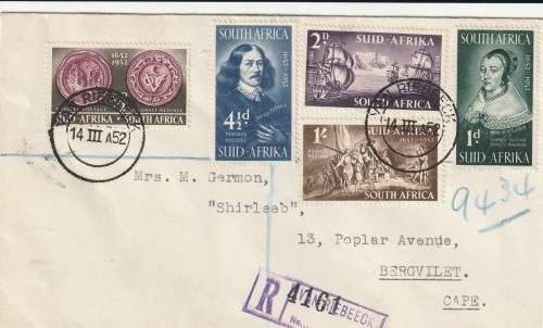 South Africa Union - 1952 - 300th anniv. of the landing of Jan van Riebeeck at the Cape of Good Hope