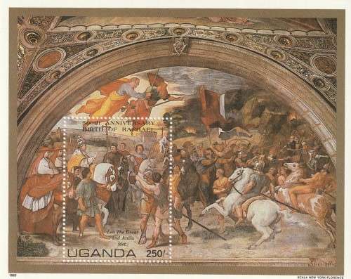 Uganda - 1983 - Souvenir Sheet - 500th anniversary Birth of Raphael Painter
