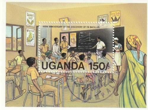 Uganda - 1982 - Souvenir Sheet - TB Bacillus Discovery Centenary