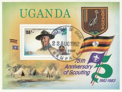 Uganda - 1982 - Souvenir Sheet - Scouting Year 75th Anniversary Baden-Powell