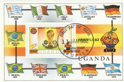 Uganda - 1982 - Souvenir Sheet - World Cup Soccer Spain