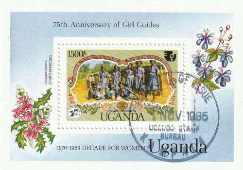 Uganda - 1985 - Souvenir Sheet - 75th Anniversary of Girl Guides