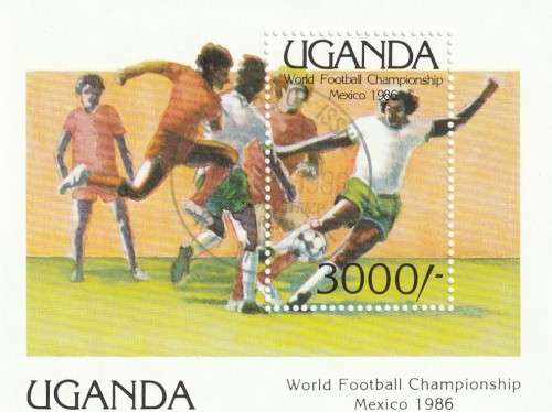 Uganda - 1986 - Souvenir Sheet - World Cup Soccer Championships Mexico