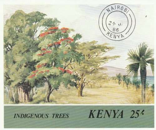 Kenya - 1985 - Souvenir Sheet - Trees