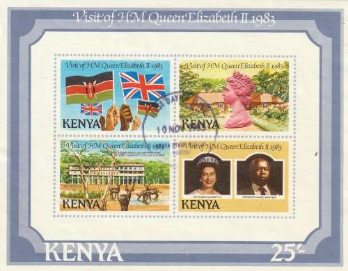Kenya - 1983 - Souvenir Sheet - Royal Visit Queen Elizabeth II