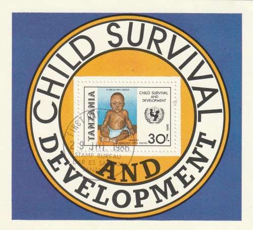 Tanzania - 1986 - Souvenir Sheet - UN United Nations International Child Survival and Development