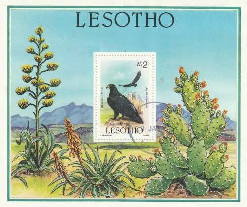 Lesotho - 1986 - Souvenier Sheet - Black Eagle