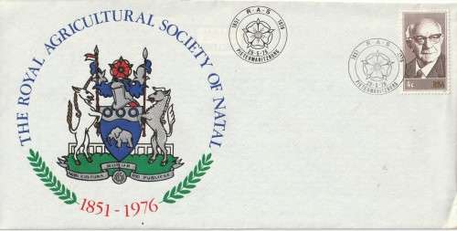 South Africa RSA - 1976 - Cover - The Royal Agricultural Society of Natal