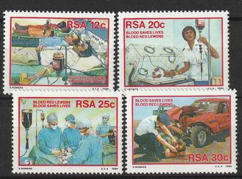 South Africa -1986 Donate Blood - Complete Set