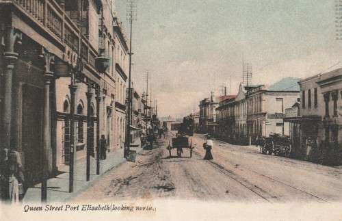 South Africa - Queen Street Port Elizabeth - Postcard