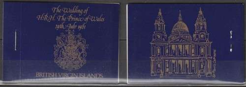 British Virgin Islands - 1981 - Royal Wedding Lady Diana Prince Charles - Booklet
