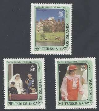 Turks and Caicos Islands - 1982 - Pricess Diana 21st Birthday - Booklet