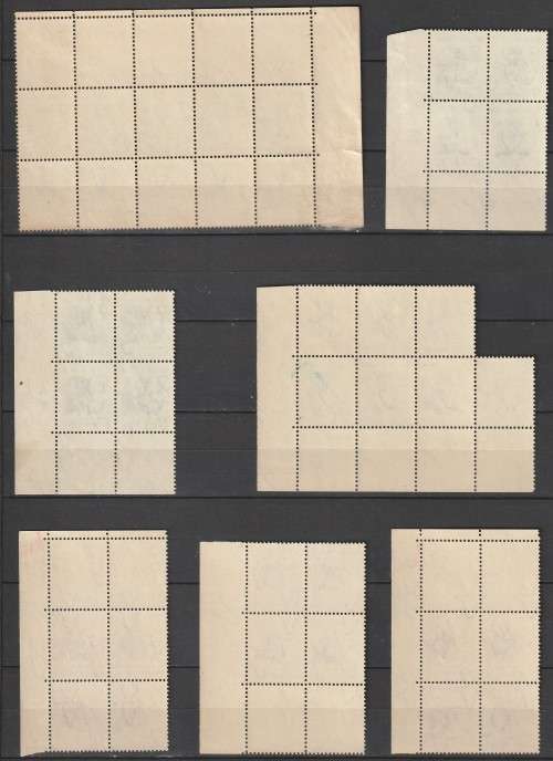 South Africa Union - 1959 to 1961 - Animal Definitive Control and Margin blocks