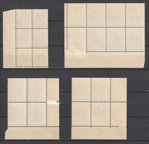 South Africa Union - 1959 to 1961 - Animal Definitive Control and Margin blocks