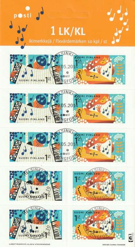 Finland - 2014 - Europa Musical Instruments - Sheet