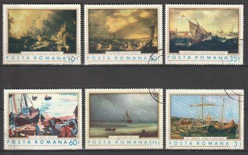 Romania - 1971 - Paintings of Ships