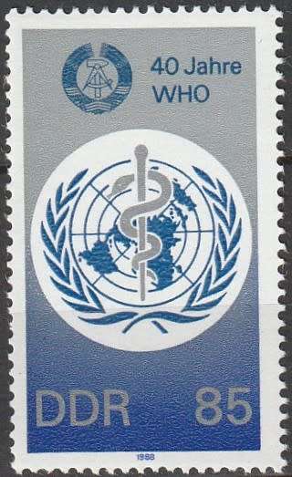 Germany DDR - 1988 - WHO 40th Anniversary