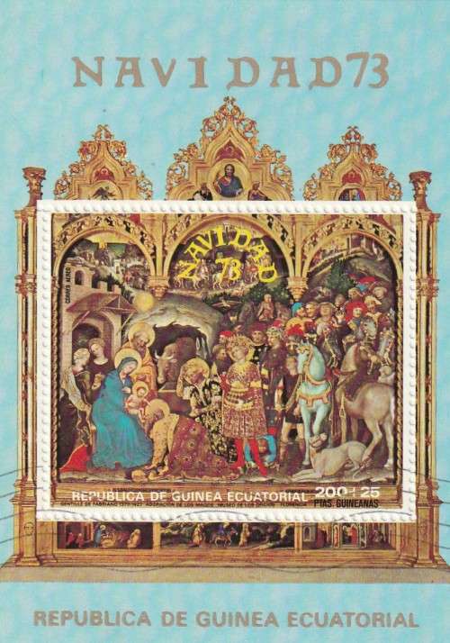 Guinea Guinee Equatorial - Miniature Sheet CTO - 1973 Christmas