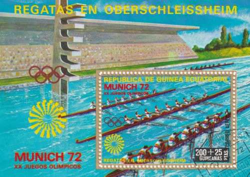 Guinea Guinee Equatorial - Miniature Sheet CTO - Olympics Munich 1972 Regattas