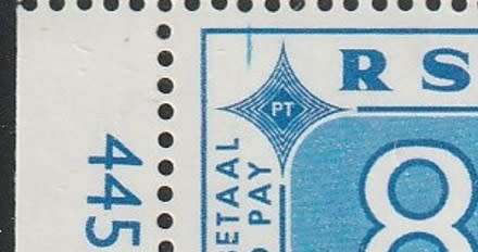 South Africa RSA - 1972 - 8c Postage Due Extended Control Block with Variety