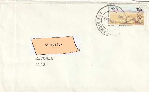 South Africa RSA - St Francis Bay Postmark Covers cover