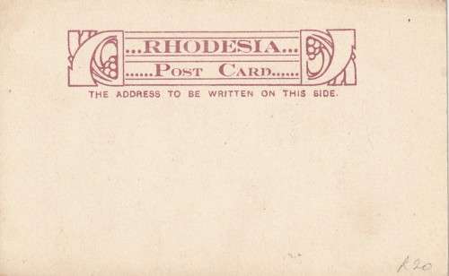 Rhodesia - Postcard - Kloof at Palapye Postal Stationery? Native People Carrying Water in Jars