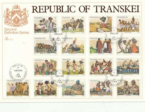 Transkei - 1984 - Second Definitive Folder Xhosa Culture