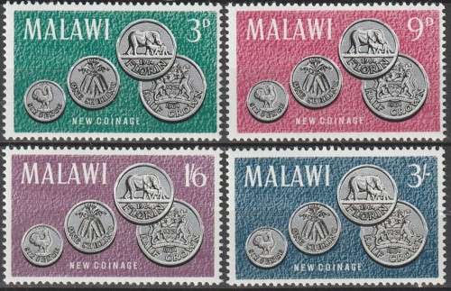 Malawi - 1965 - First Coinage Sixpence Shilling Florin and Half-Crown Coins
