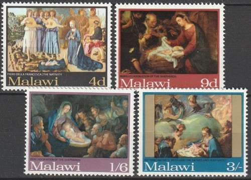 Malawi - 1968 - Christmas Nativity Paintings