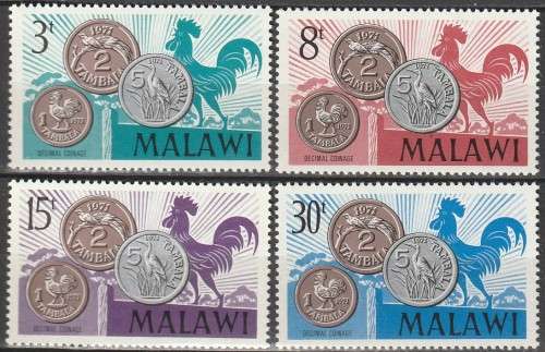 Malawi - 1971 - New Coinage Munzen Decimal Currency and Coins