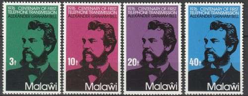 Malawi - 1976 - 100 Years Telephone Alexander Graham Bell